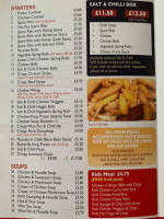 Yoohoo Chinese Takeaway menu