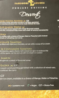 Tandoori Lounge menu