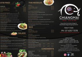 Chiangmai Thai Cuisine menu