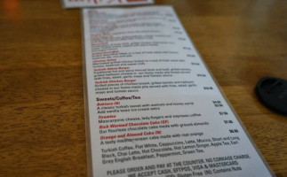 Kilim Cafe Napier menu