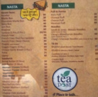Tea Post menu