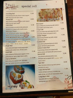 Fuji Sushi menu