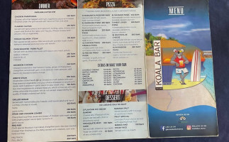Koala Bar Restaurant menu