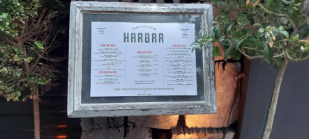 Harbar Beachbar Kitchen menu