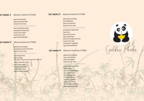 Golden Panda menu