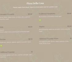 Giovanni's Italian Pizzeria menu