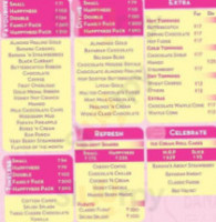 Baskin-robbins menu