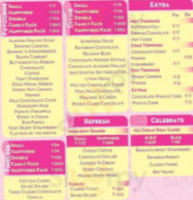 Baskin-robbins menu