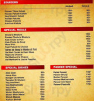 Jassi Da Paratha menu