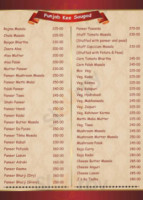 J S Parathas menu