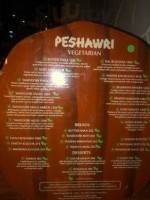 Peshawri menu
