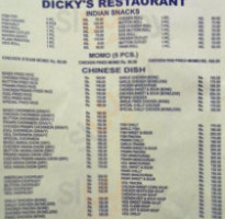 Dickys menu