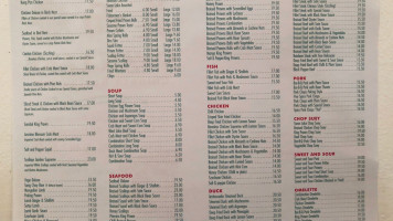 Swan Lake Chinese Restaurant menu