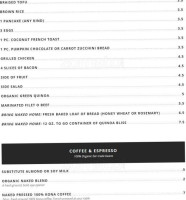 Naked Cafe menu