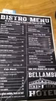 Bellambi menu