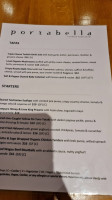 Portabella menu