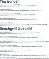 The Beach Club menu