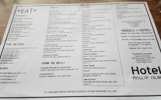 The Jetty Phillip Island menu