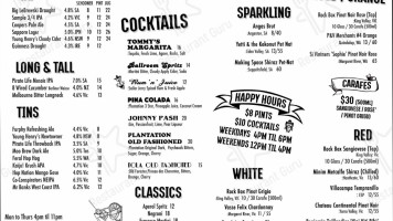 Lulie Tavern menu