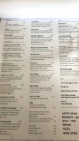 Treehouse Lounge menu