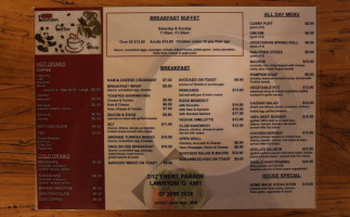 Lawnton Coffee Shop menu