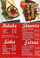 Lakeside Kebabs menu