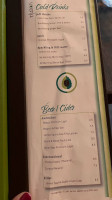 Infusion Cafe Thai menu