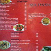 Fnc Seafood menu