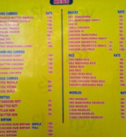 Chillis Fast Food Centre menu