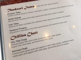 Chillies Thai Indian Noodle Bar Restaurant menu