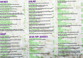 Thai On Ferny Way menu