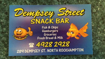 Dempsey Street Snack Bar menu