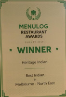 Heritage Indian Heidelberg food