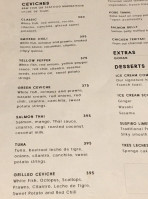 Nikkei Nama Rada menu