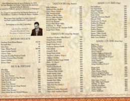 Moti Mahal Delux Tandoori Trail menu