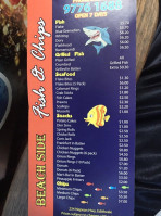 Hotspot Fish N' Chips menu