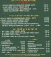 Shivers Garden Bar Restaurant Goa menu