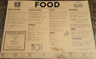 The Deck menu