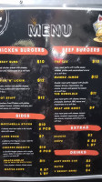 Tuxedo Burger menu