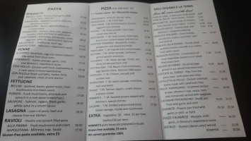 Mimmo's Wood Fired Cafe menu