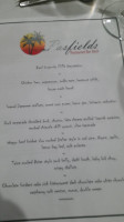 Pasfields Restaurant Bar Deck menu