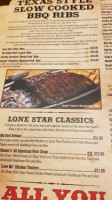 Lonestar Rib House Mcgraths Hill menu