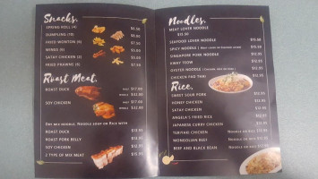 Angela's Kitchen Chinese menu