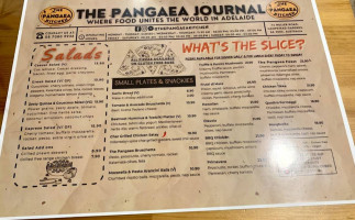 The Pangaea Kitchen menu