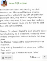 Mezzys Pizza food