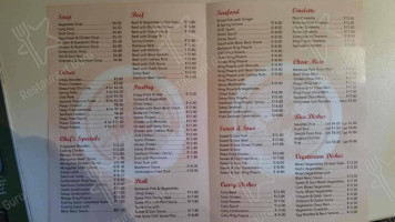 Dunsborough Chinese Restaurant menu