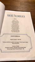 Hachi Japanese menu