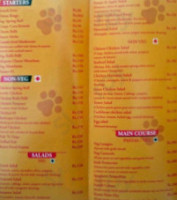 Cubs menu