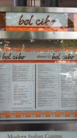 Bel Cibo menu