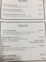 The Oaks Greta Workers Club menu
